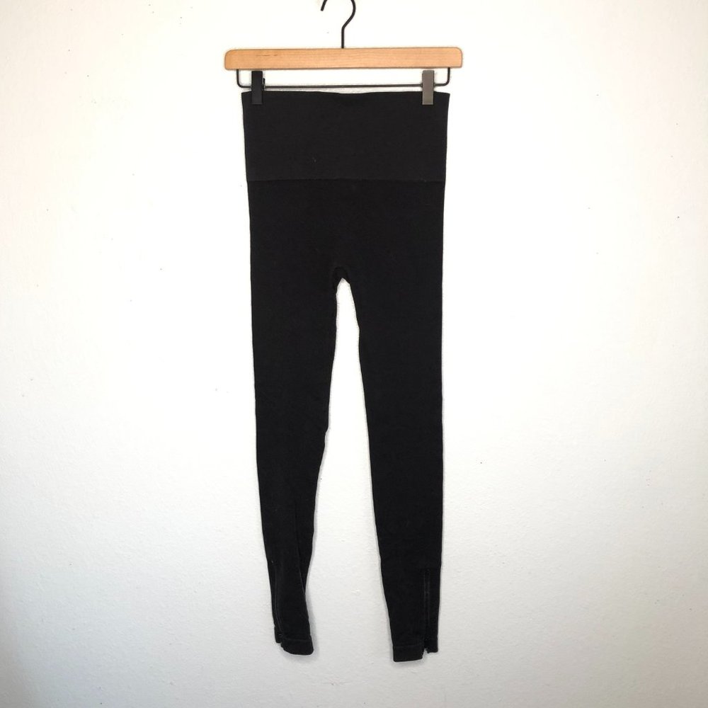 Spanx Seamless Ankle Zip Leggings Black Medium - Picture 4 of 4